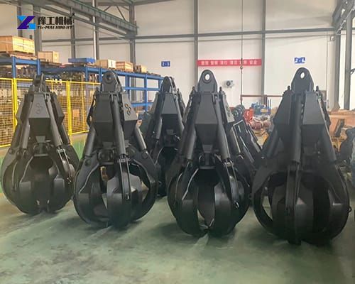 orange peel grapple for sale in the factory