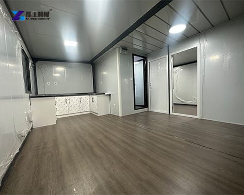 inner display of the expandable prefab homes to New Zealand