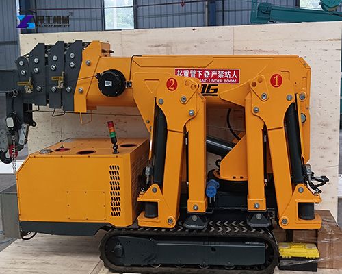 mini crawler crane sold to Poland