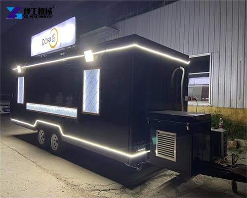 customized food trailer display