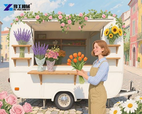 mobile flower trailer applicable scenario