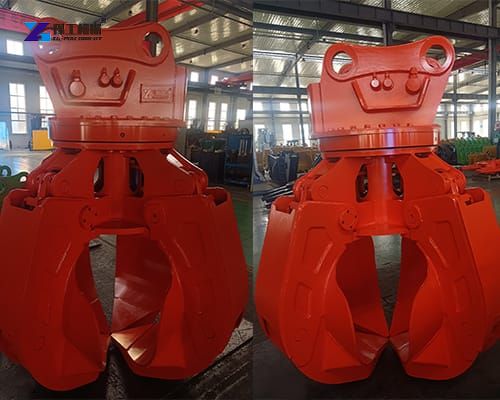 orange peel grapple for sale before shipment