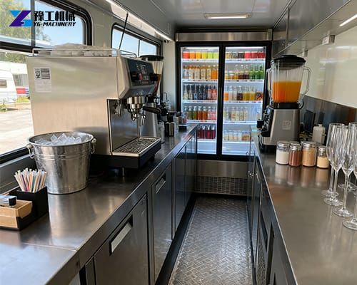 drink trailer inner layout display