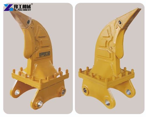 excavator ripper attachment display