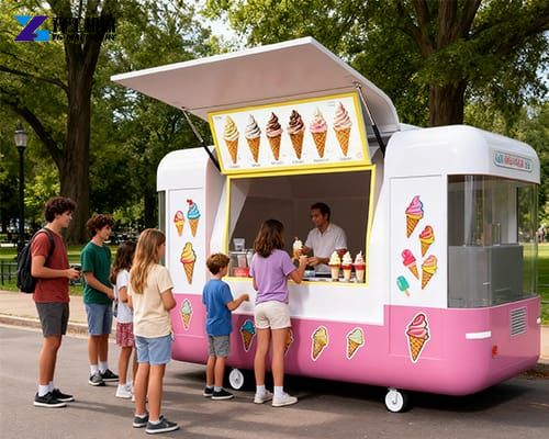 ice cream food trailer