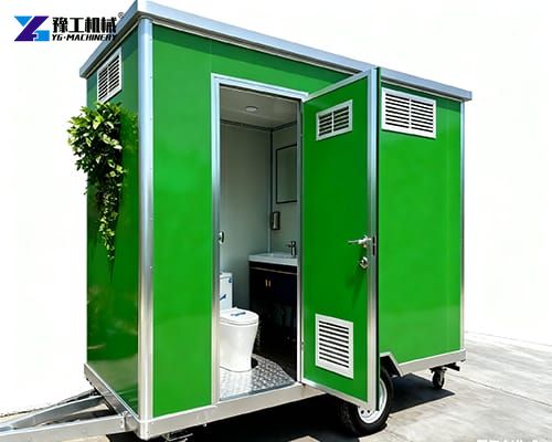 small toilet and shower trailer