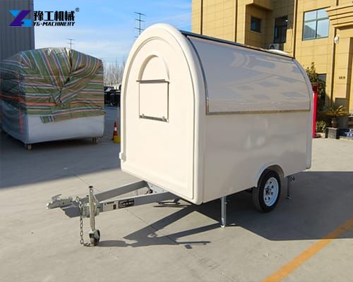 round food trailer display