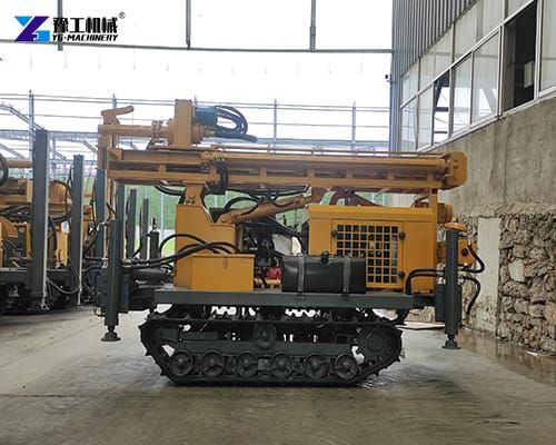water well drilling rigs for sale display in factory