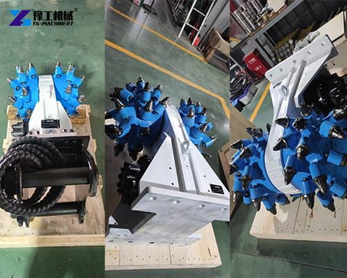 YG drum cutter attachment for sale display