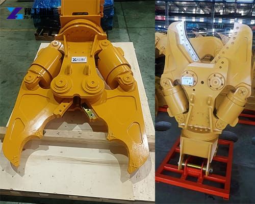 double cylinder metal shear for excavator for sale