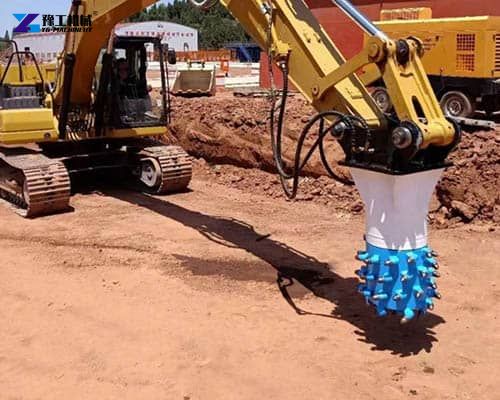 excavator drum cutter application