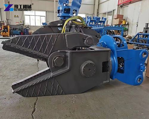 excavator hydraulic shear with single cylinder