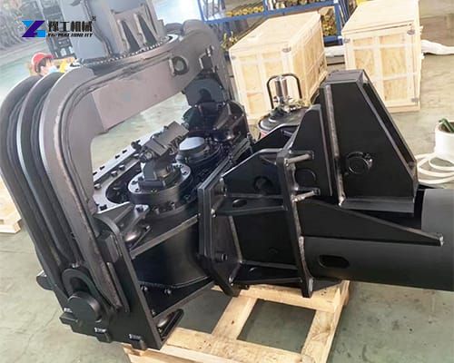 excavator vibratory pile driver in factory