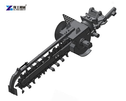 chain soil ditching machine