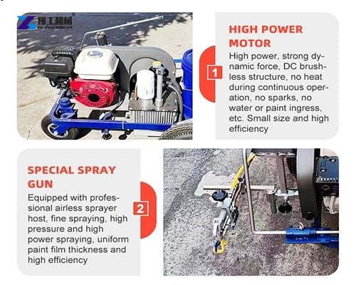 details of the cold road marking machine