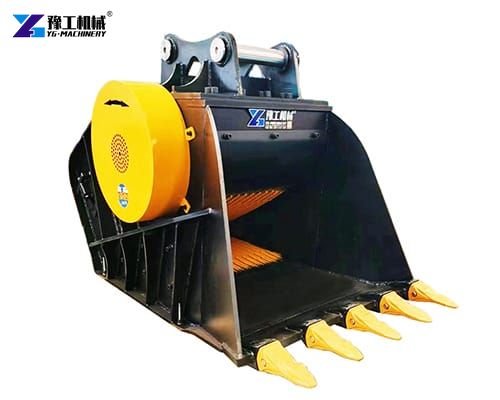 excavator rock crusher bucket