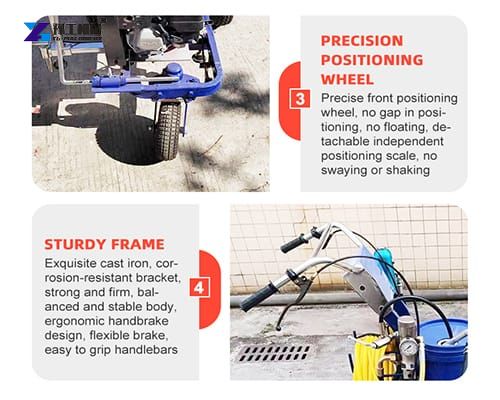 features of the cold road marking machine