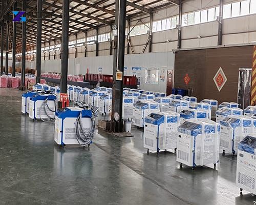 laser rust removal machines in factory