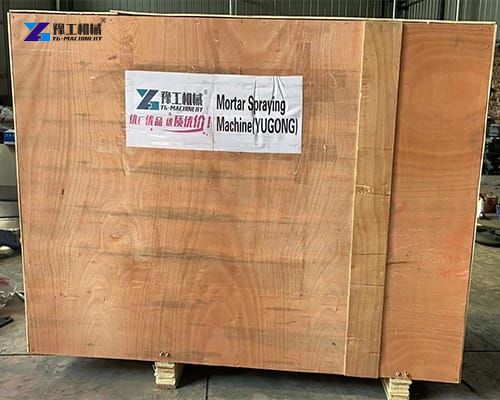 mortar spraying machine to Spain