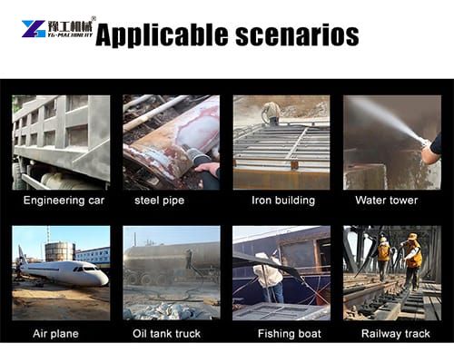 portable sandblasting machine applications