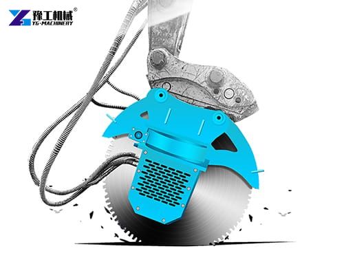 rock saw attachment for excavator