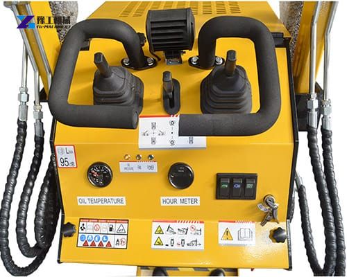 control part of the mini track loader