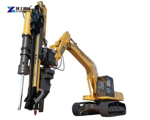 excavator rock drill and splitter