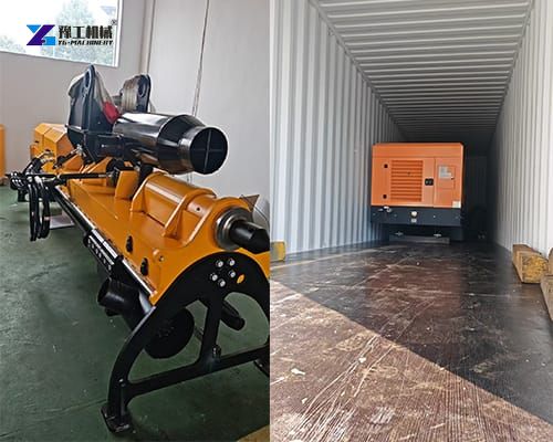 integrated rock drill and splitter shipment