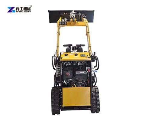 stand on mini track loader display