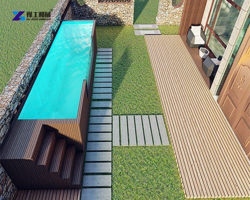 20 foot container pool display