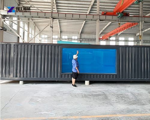 40 foot container swimming pool display