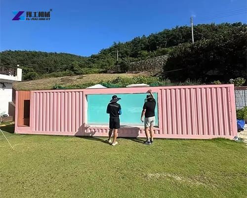 YG 40 foot container swimming pool display