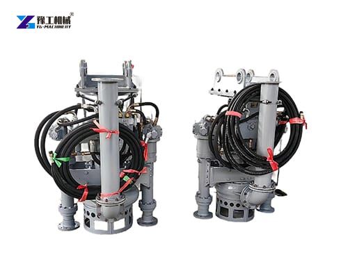 excavator dredge pump attachment