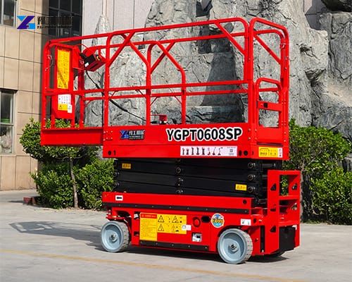 YG mobile lift platform display