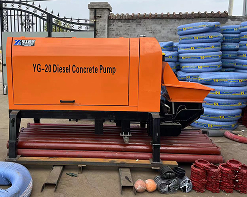 hopper concrete pump display