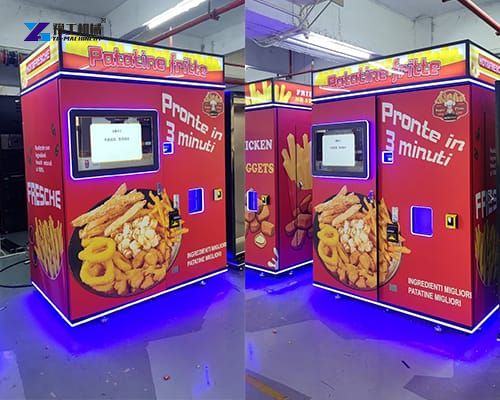 automatic french fries vending machine