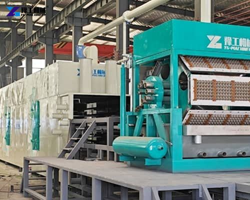 egg tray manufacturing machine exported to Peru