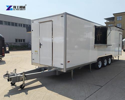 fruit trailer with white appearance