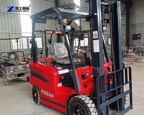 mini compact forklift in factory