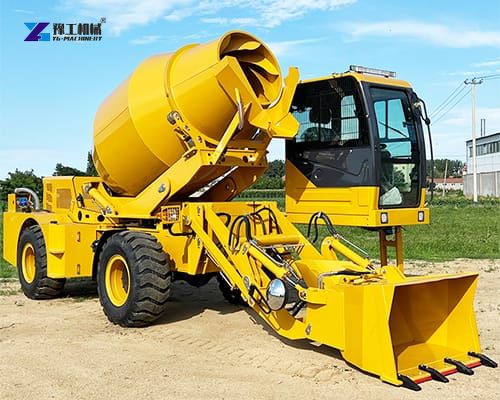 high efficient self-loading concrete mixer