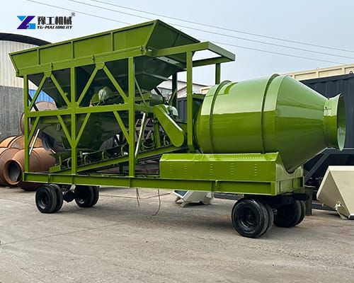 mobile concrete mixing station