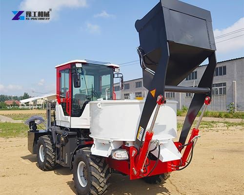 self-loading concrete mixer display