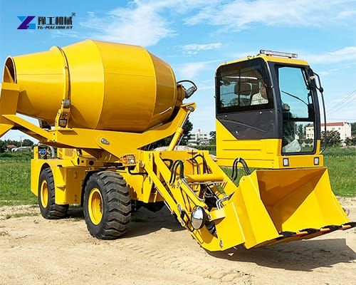 self-loading concrete mixer for construction