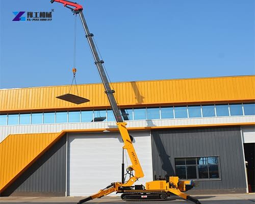 tracked spider crane lifting dispaly