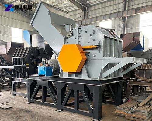 single shaft industrial metal shredder