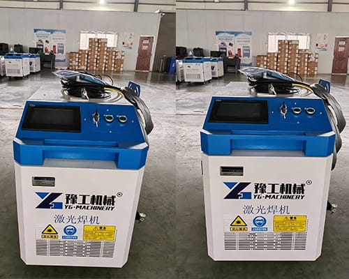 metal laser welding machine in factory