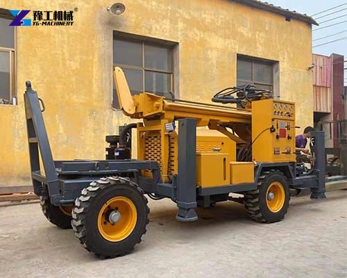 trailer mounted water well drilling machine for sale