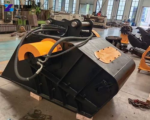 hydraulic crusher bucket for excavator waste recycling