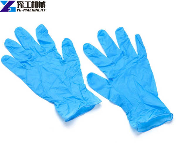 blue surgical medical gloves sample