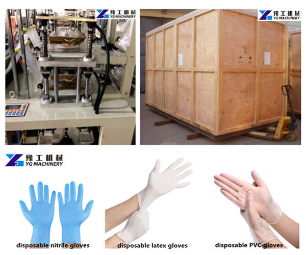 plastic gloves making machine package